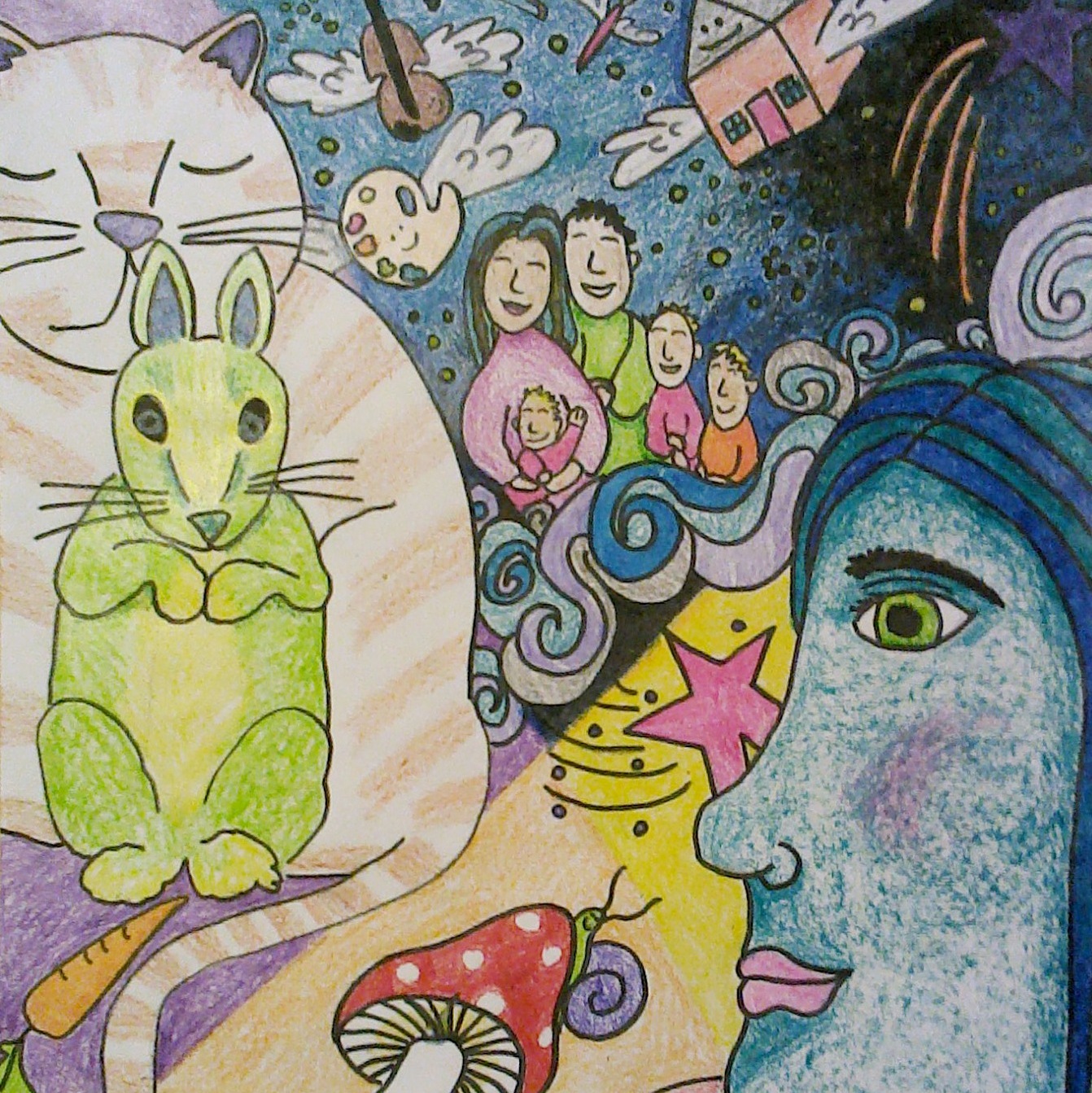 Maľuj ako Chagall: Hotovo!