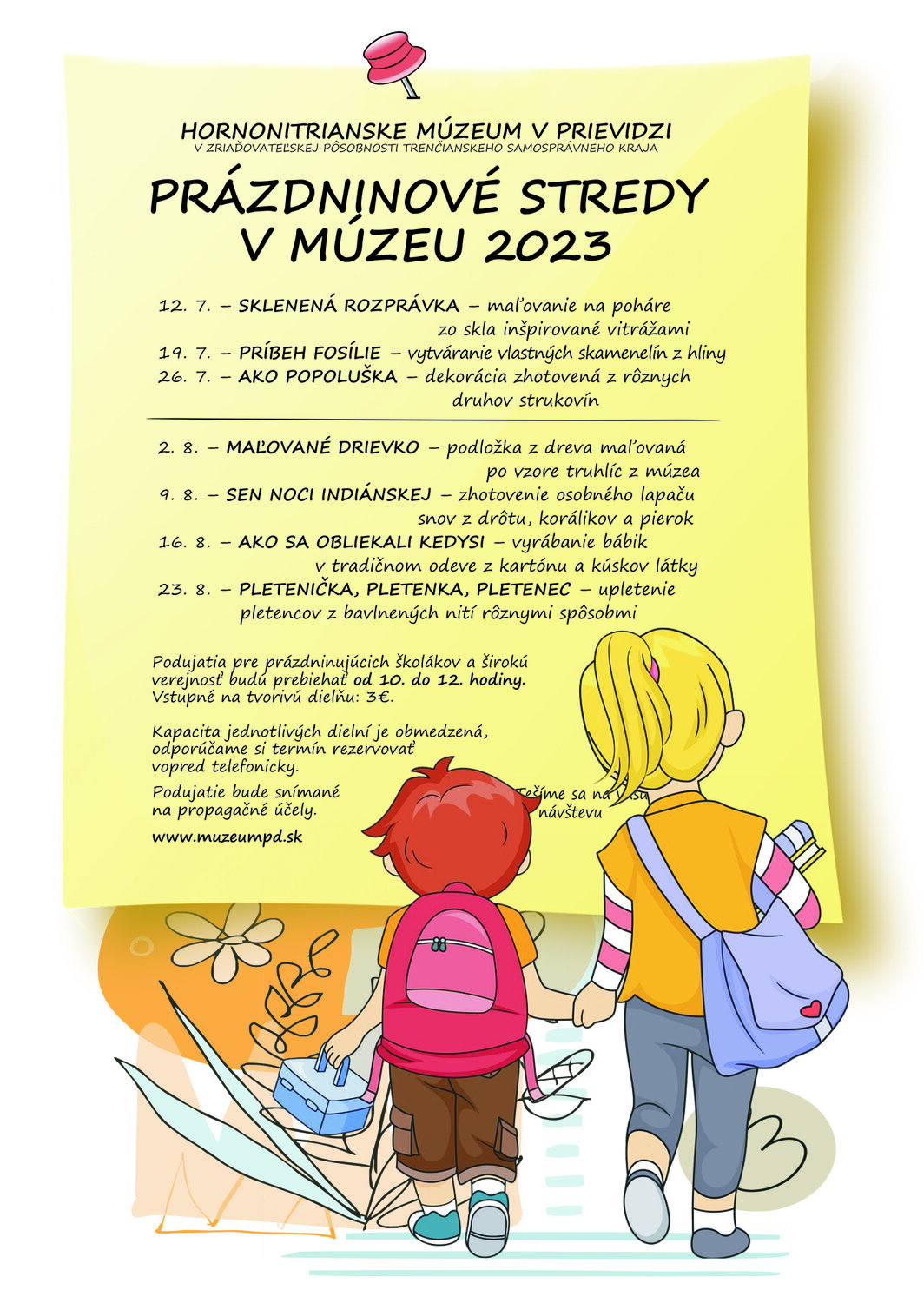 Prázdninové stredy v múzeu 2023