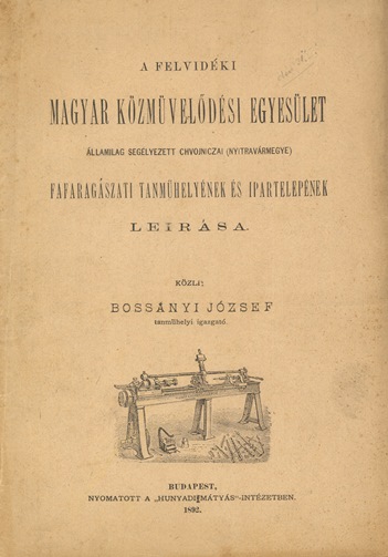 Titulná strana publikácie z roku 1892