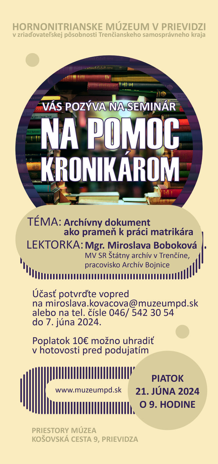 Na pomoc kronikárom