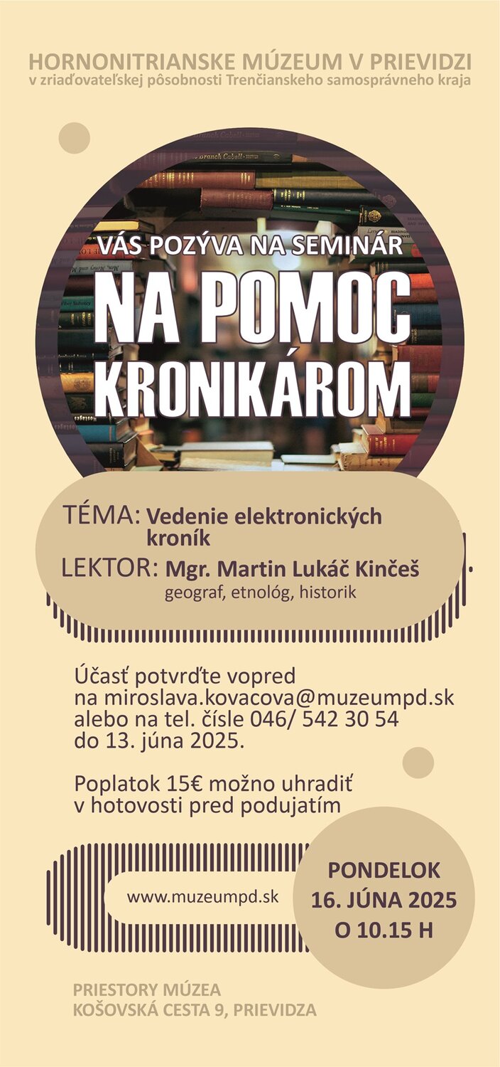 Na pomoc kronikárom 2025