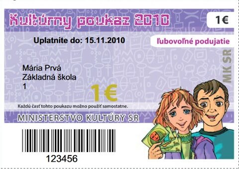 Blíži sa koniec použitia kultúrnych poukazov Blíži sa koniec použitia kultúrnych poukazov