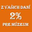 2% pre múzeum 2% pre múzeum