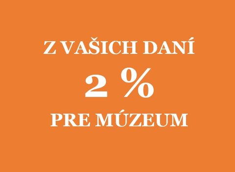 2% pre múzeum 2% pre múzeum