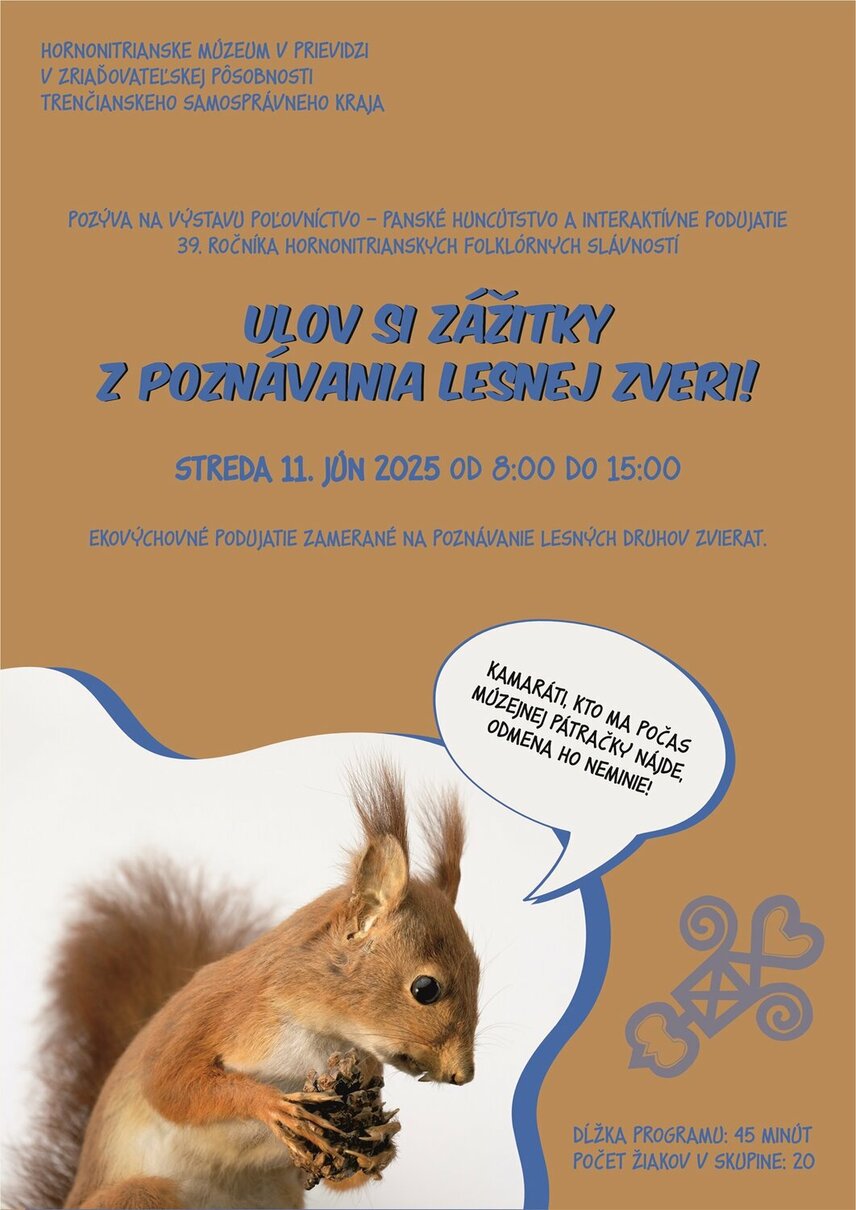 Ulov si zážitky z poznávania lesnej zvery