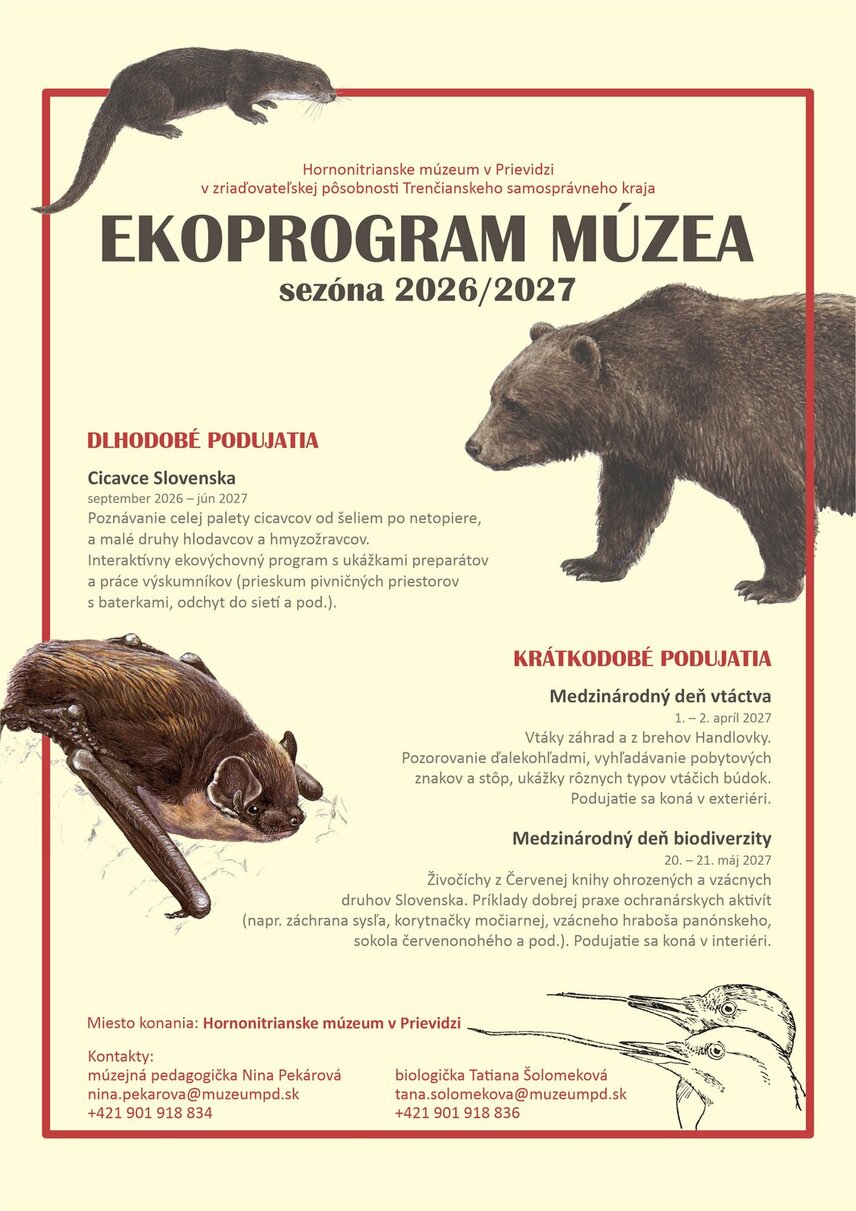 Ekoprogram múzea (sezóna 2026/2027)
